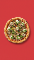 Truffle Mushroom Pizza on Slate